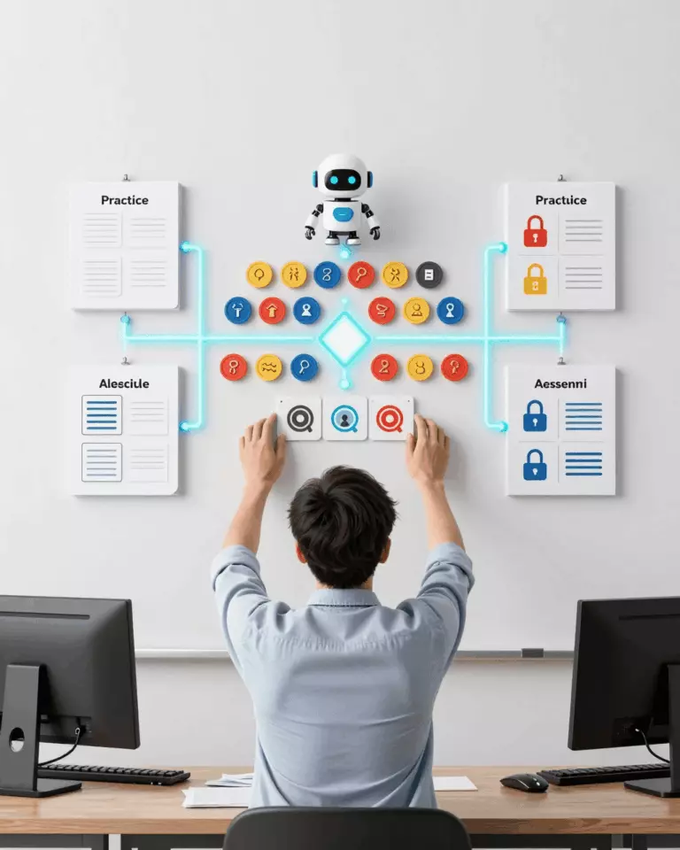 Lesson Plan Examples For A WordPress Course Site course-building visual for teachers, trainers, and WordPress course creators