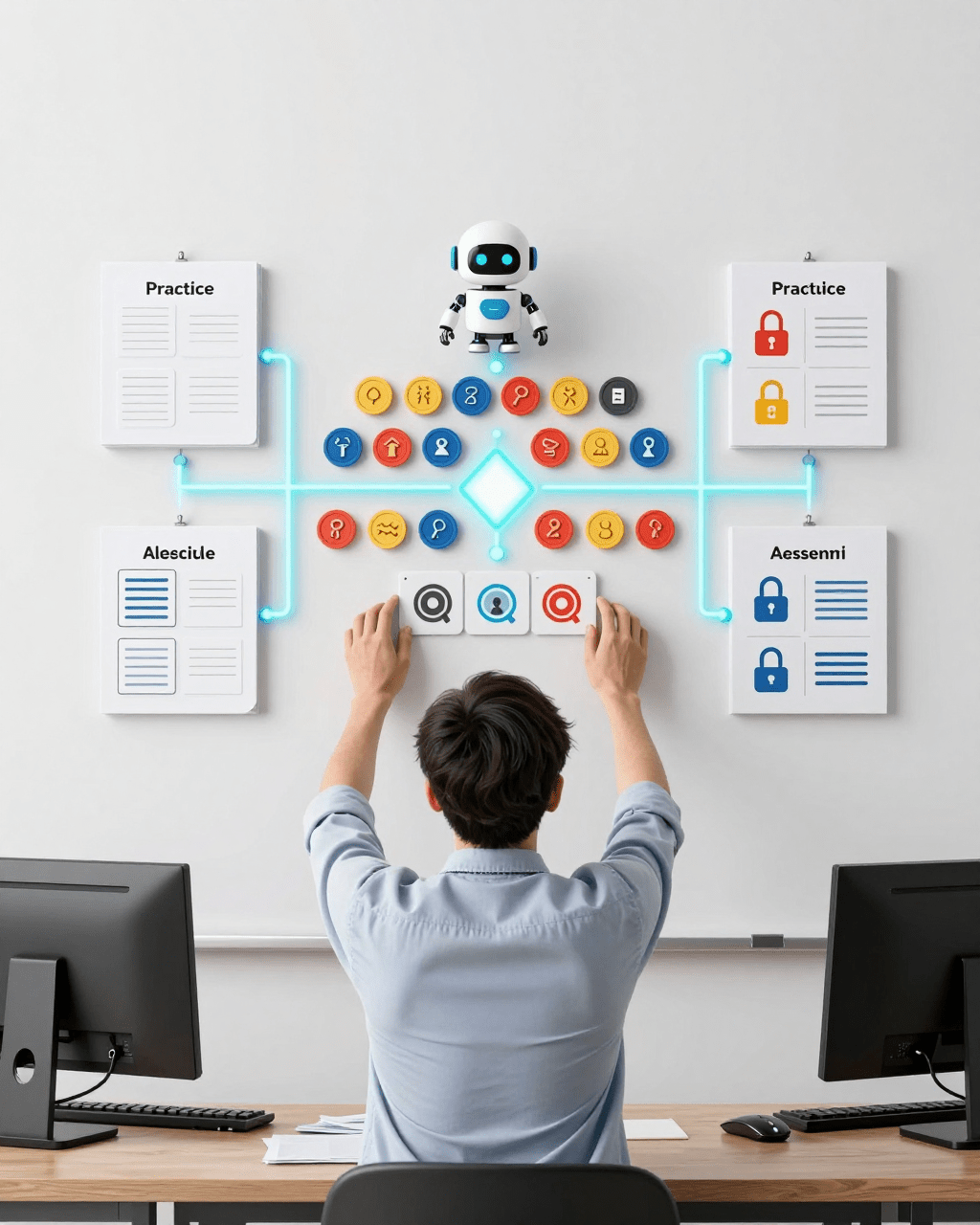 Lesson Plan Examples For A WordPress Course Site course-building visual for teachers, trainers, and WordPress course creators