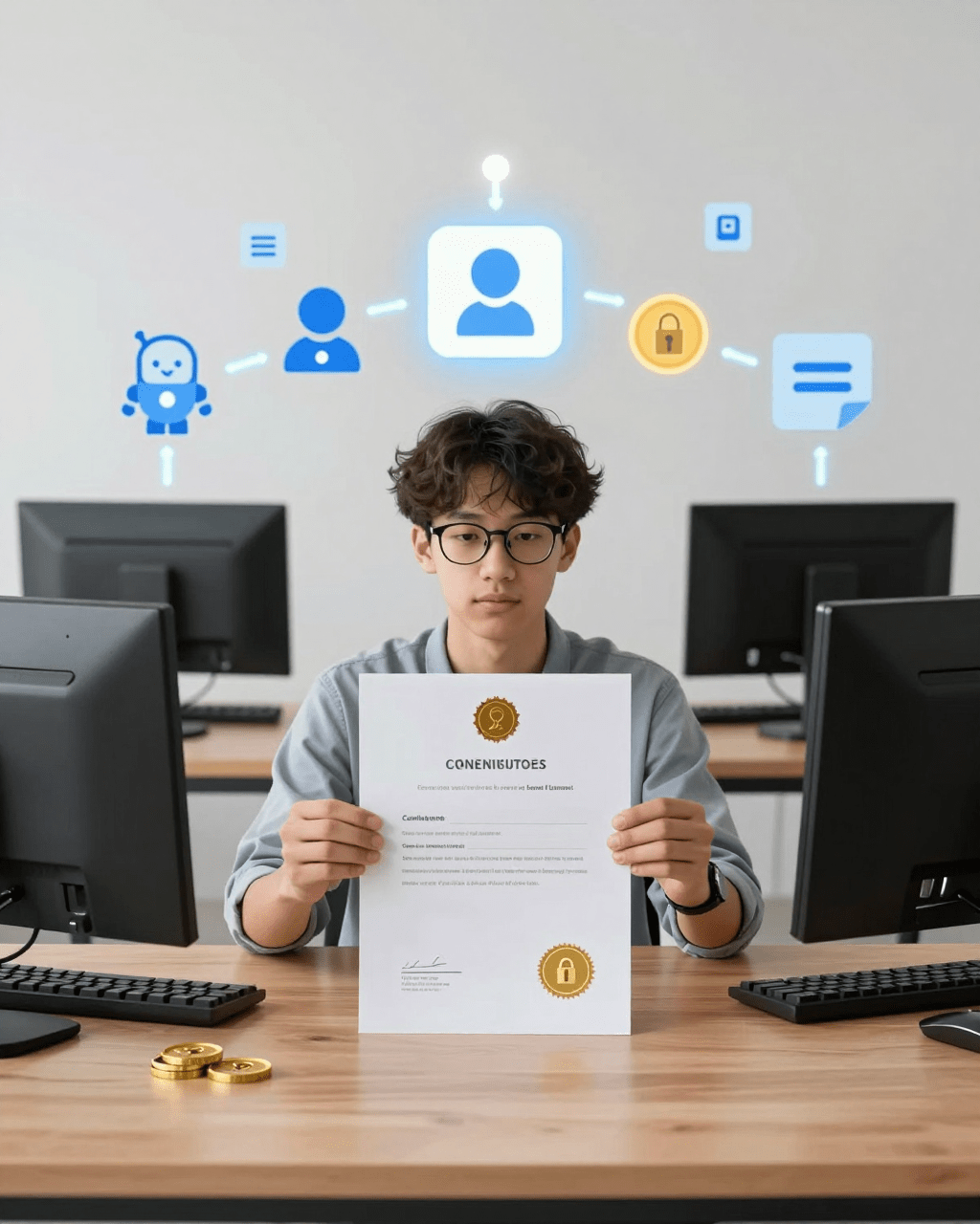 How Course Completion Certificates Work In WordPress course-building visual for teachers, trainers, and WordPress course creators