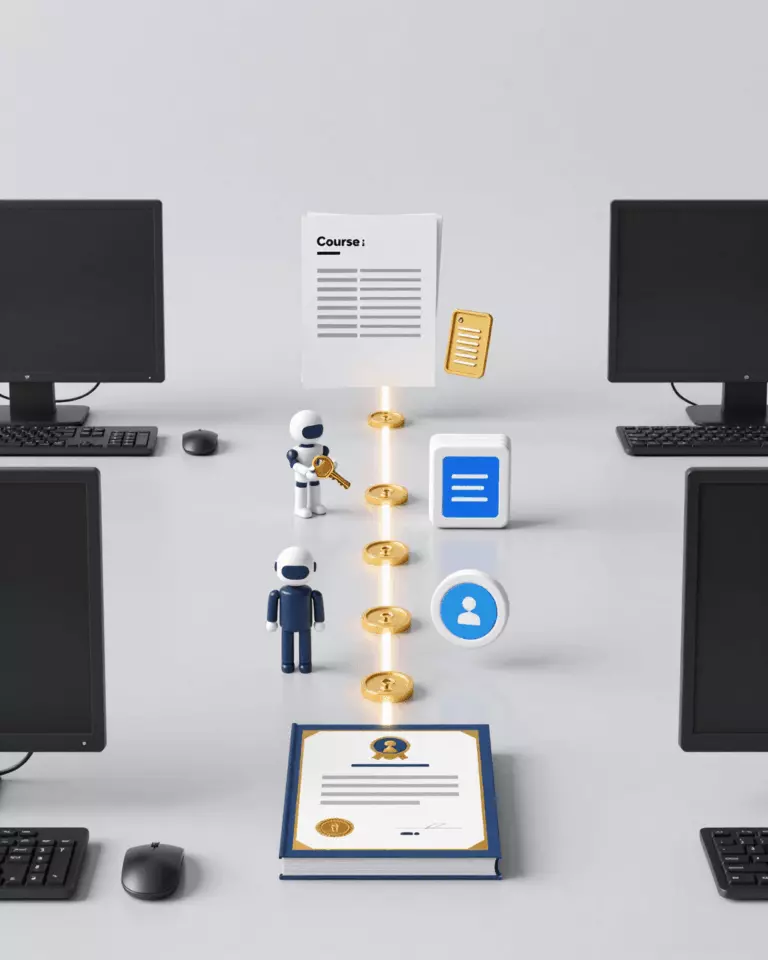 What To Consider Before Switching WordPress LMS Plugins course-building visual for teachers, trainers, and WordPress course creators