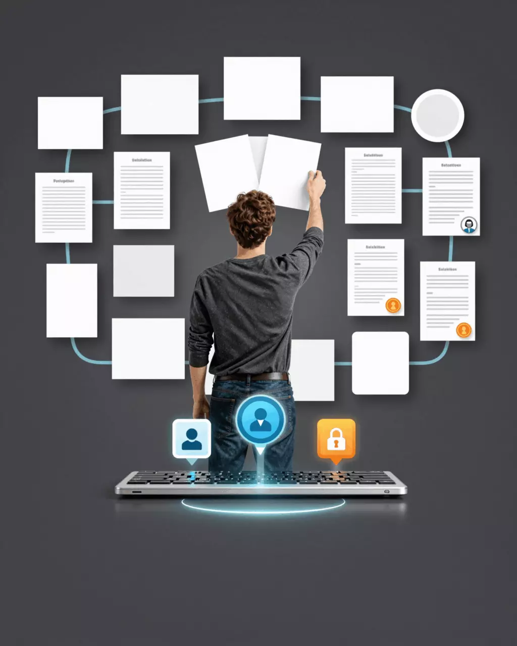 WordPress course creator building structured lessons with CourseFlare